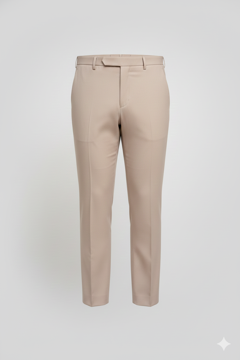 Beige 3- piece suit